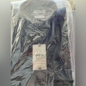 Claiborne Modern Fit Dress Shirt - Black